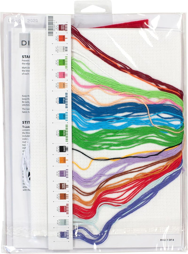 Dimensions Counted Cross Stitch Christmas Pals Ornament Kit, 6 pcs - Image 2