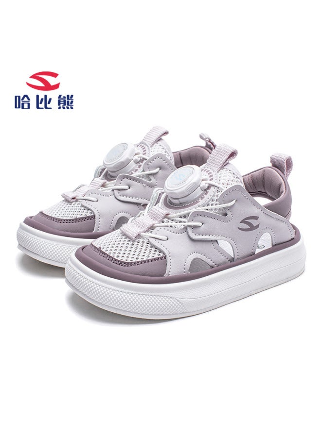 Habibie Single Net Children's Shoes Summer Children's Rotating Buckle Sandals Boys Baotou Beach Shoes Women's Shoes A Generation Of Hair