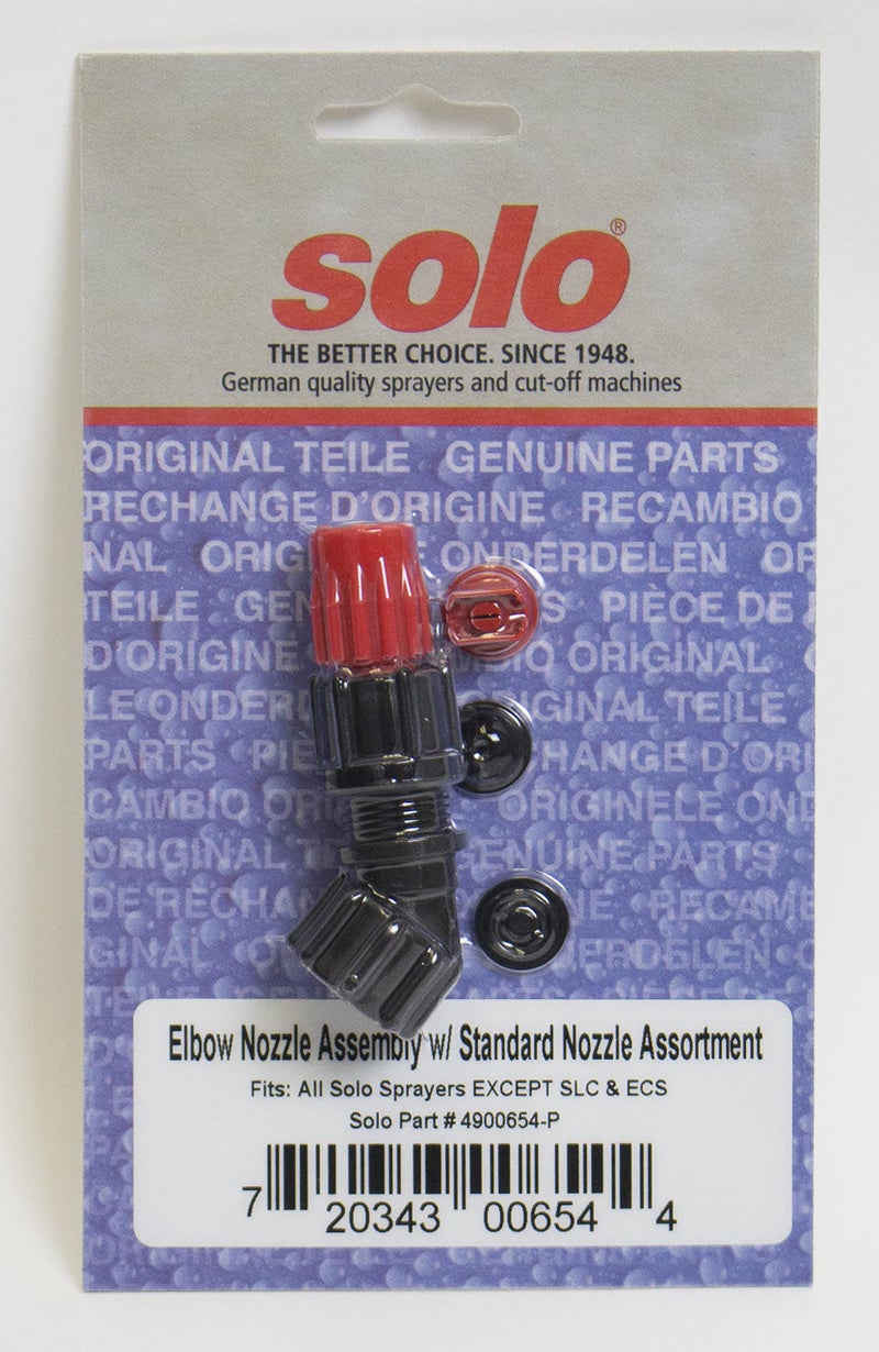 Solo 4900654-P Sprayer Elbow Nozzle Assembly Plus Standard Nozzle Assortment,Black - Image 2