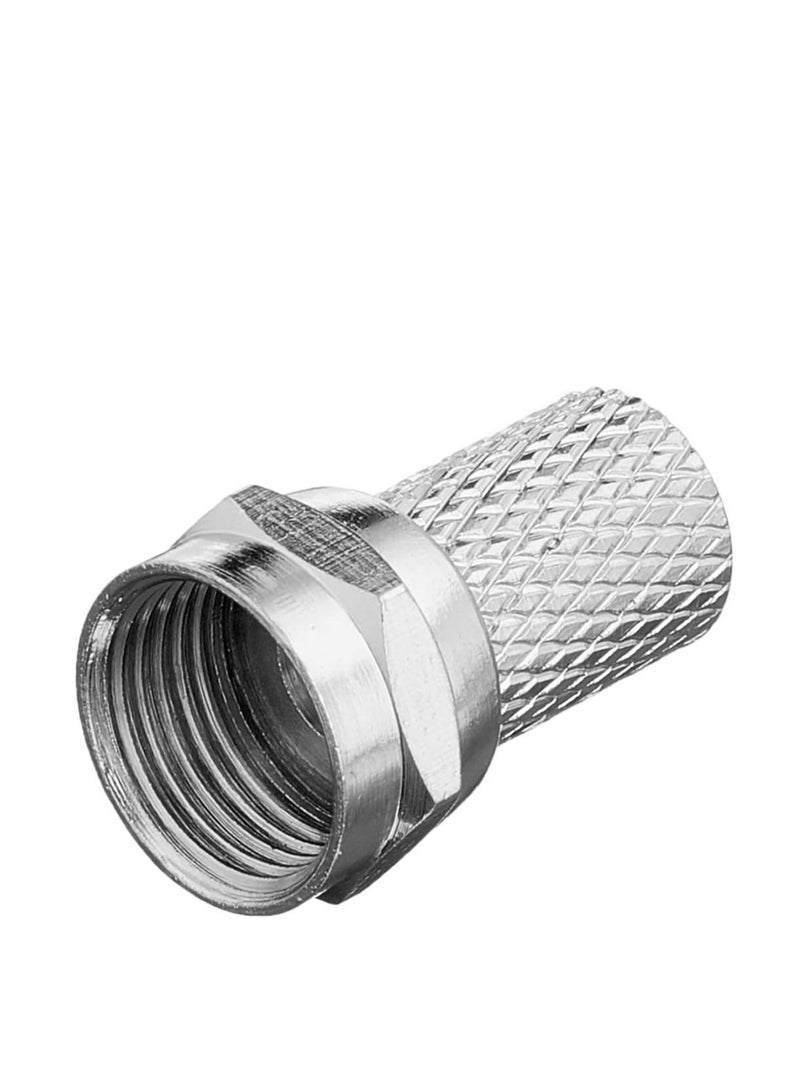DKURVE موصلات DKURVE® F Plug ذات براغي لكابل هوائي محوري للتلفزيون الفضائي (عبوة من 100 قطعة) - Image 3
