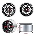 RCLIONS 4PCS Aluminum 29 RC Beadlock Wheels Rims for Axail SCX6 AXI05000 Upgrades 16th RC Crawler Car Black - Image 4