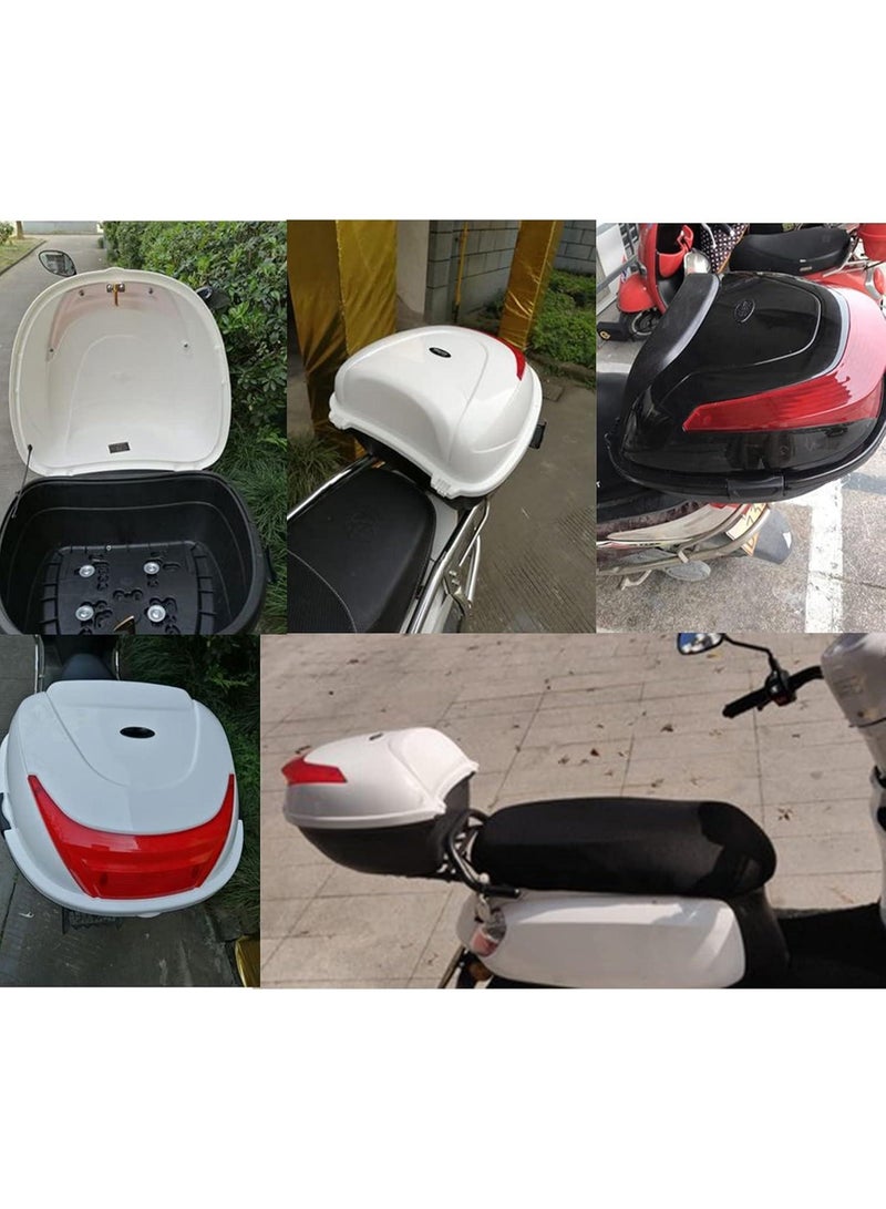 Motorcycle Rear Trunk Box, Large Waterproof Storage Bag with 2 Keys - Image 2