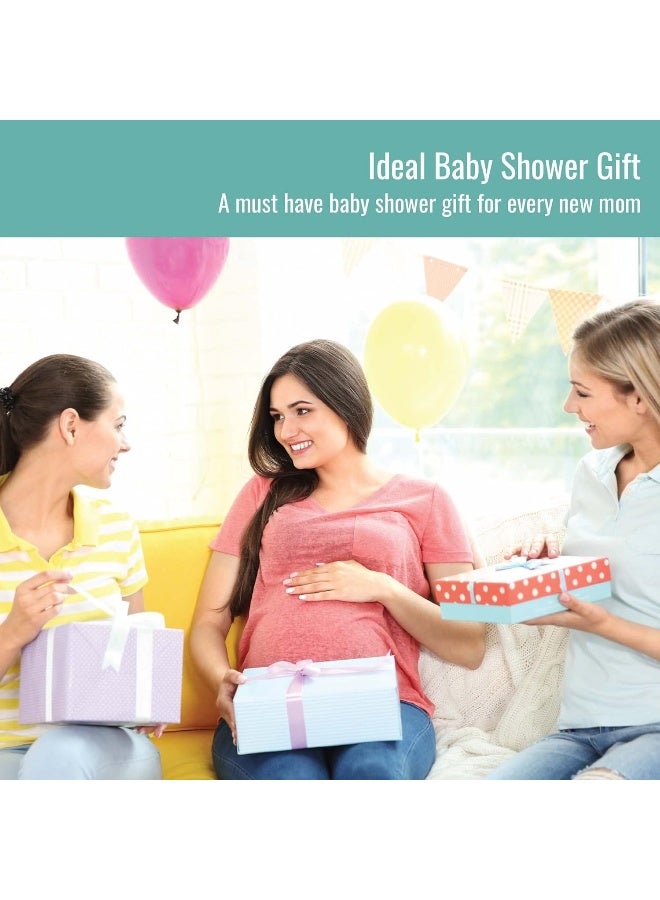 Featherhead Baby Bath Towel 30" x 30", Newborn Hooded Baby Towel with 4 Washcloths - Image 5