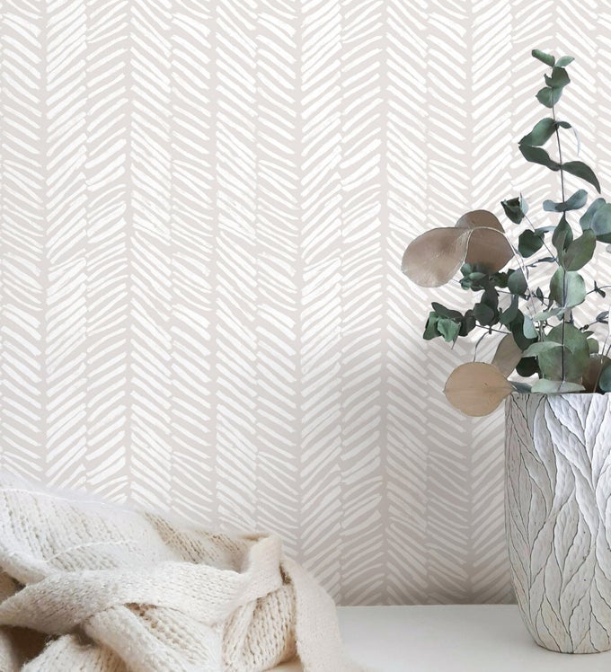 787 L 173 WBEIGE MODERN PEEL AND STICK WALLPAPER BOHO CONTACT PAPER FOR CABINETS BEIGE STRIPE CONTACT PAPER LINE SELFADHESIVE REMOVABLE WALLPAPER FOR BATHROOM BEDROOM LINER EASY TO USE
