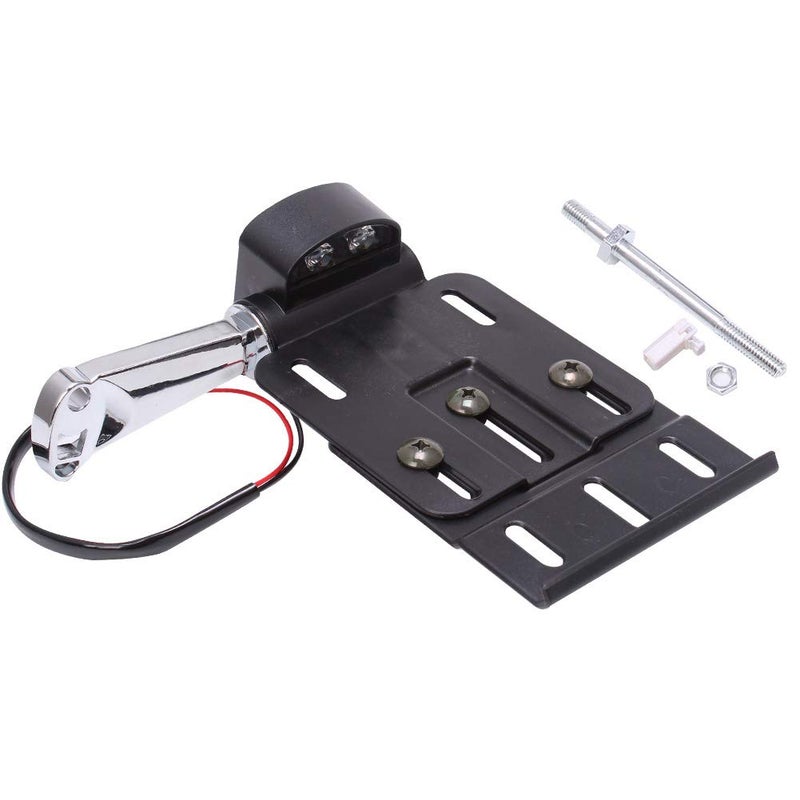 AQIMY Motorcycle LED Light License Plate Frames Side Mount License Plate Holder for Harley Forty Eight Sportster XL1200 XL 883L