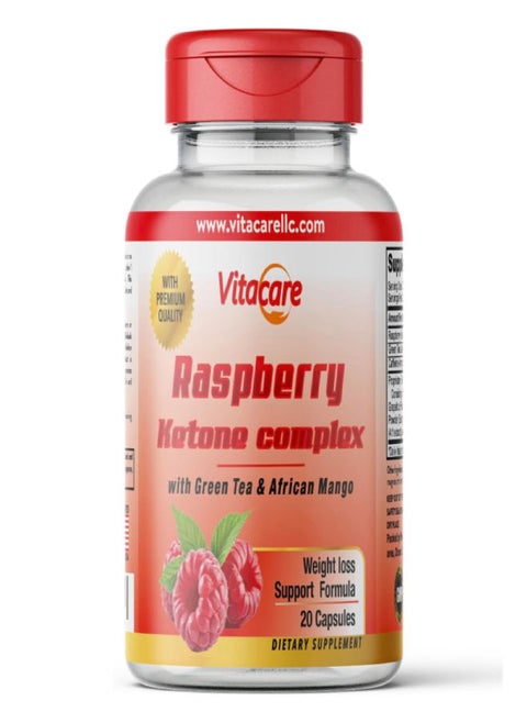 20 Capsules Raspberry Ketone complex