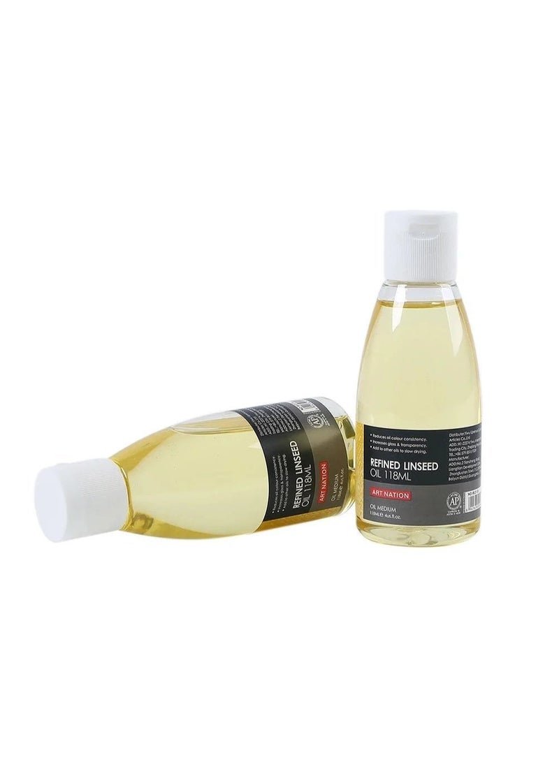ART RANGERS Refined Oil for Oil Painting – Medium for Gloss & Flow Enhancement – 118ml - Image 1