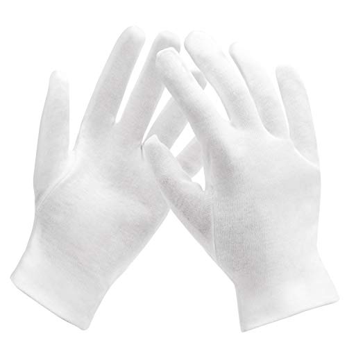 ENPOINT 10 Pairs Archival Photo Gloves, White Work Gloves for Handling Art Working Photography Womens Cloth Gloves Liners Bulk for Handling Jewelry, Film, Photo, Coin Metal Inspection Men & Women - Image 5