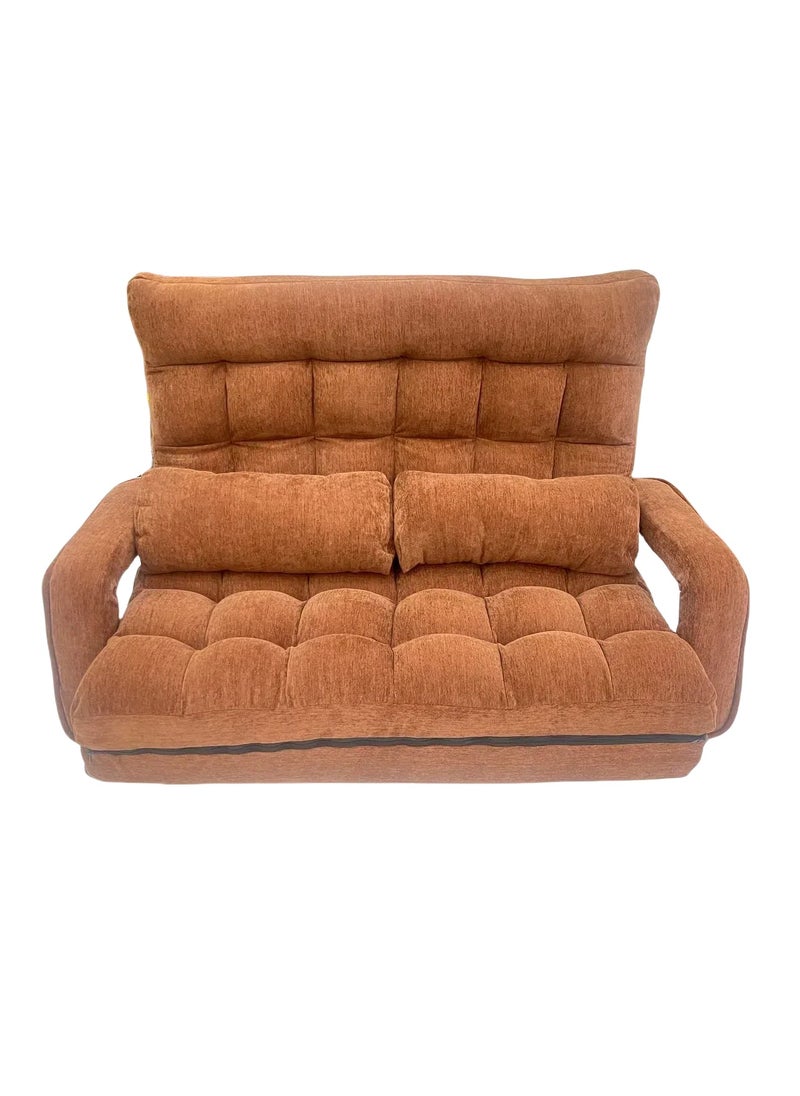 Albawadi - Folding Sofa  Floor Chair Comfort Bed with Double Pillows Adjustable Back - Image 1