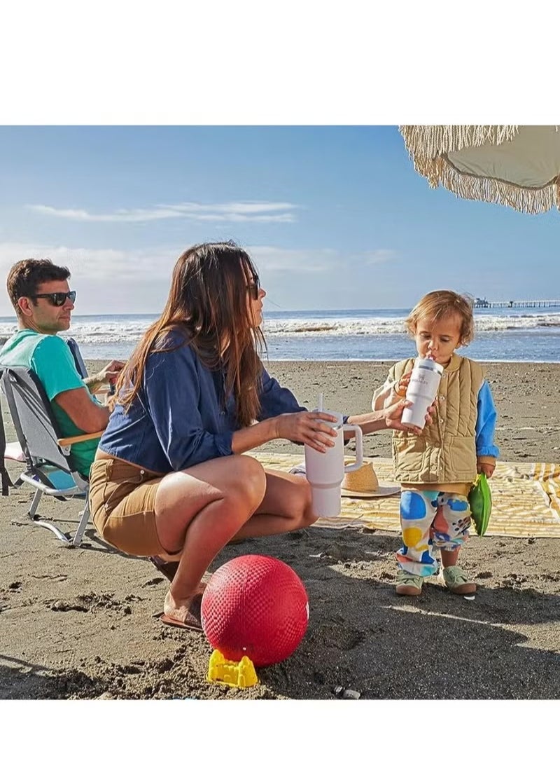 Stanley - Stanley Quencher Stainless Steel Vacuum Insulated Tumbler with Lid and Straw for Water, Iced Tea or Coffee, Smoothie and More, 40 oz (Pink Dusk) - Image 1