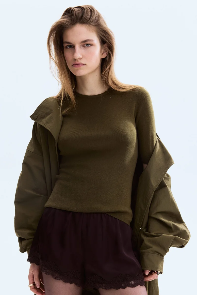 H&M Rib-knit T-shirt