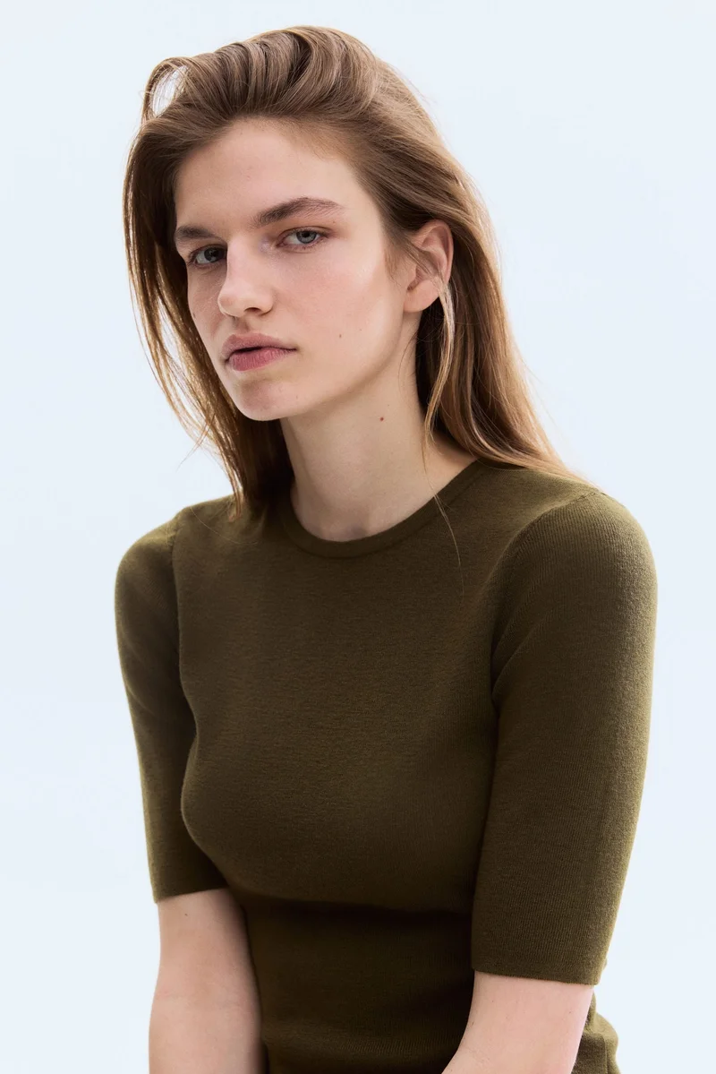 H&M Rib-knit T-shirt