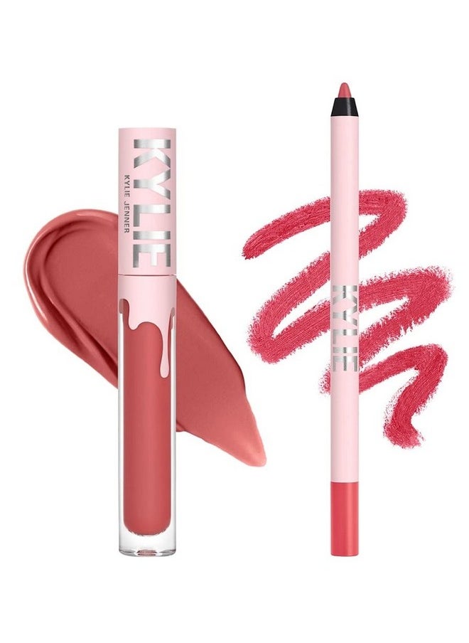 Kylie Cosmetics - New Female Kylie Jenner Cosmetics Long Lasting Lipstick Lip Gloss Liquid Matte Lip Liner Makeup (Kristen) - Image 1