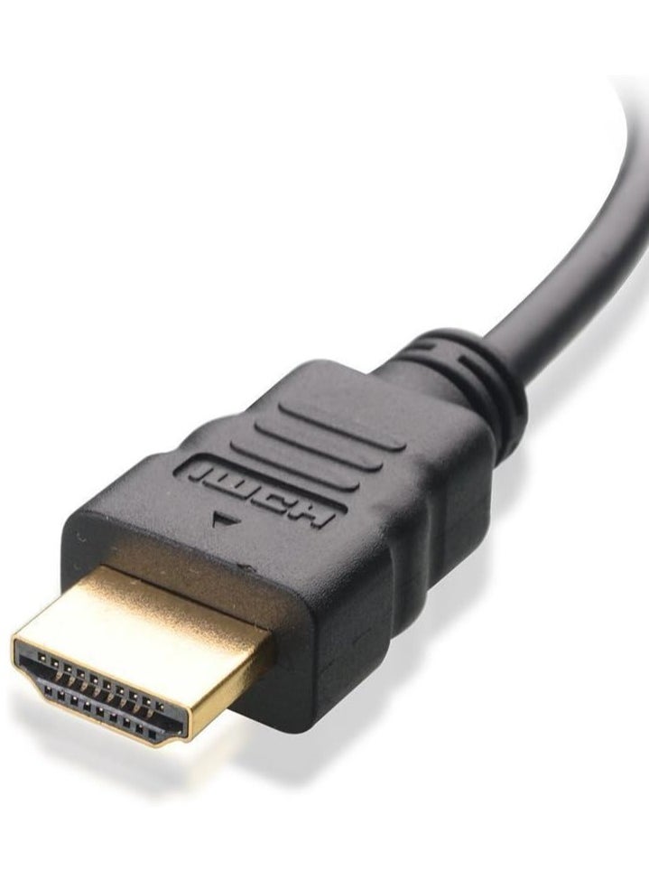 زيرو محول كابل مدخل HDMI إلى مخرج DVI D 24+1 دبوس للعرض، DVI-D ذكر إلى HDMI ذكر عالي السرعة يدعم دقة 1080 بكسل كاملة الوضوح (1.5 متر)  - Image 3
