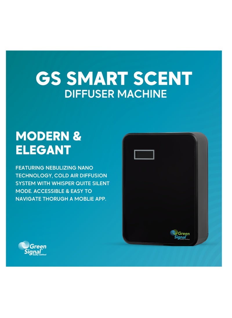 Green Signal - Green Signal Bluetooth Smart Scent Diffuser Machine (Black) - Image 1