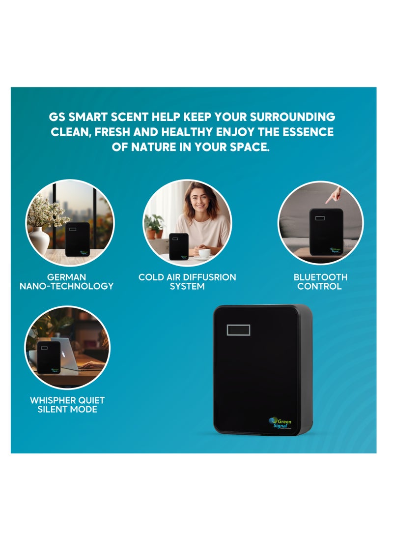 Green Signal - Green Signal Bluetooth Smart Scent Diffuser Machine (Black) - Image 1