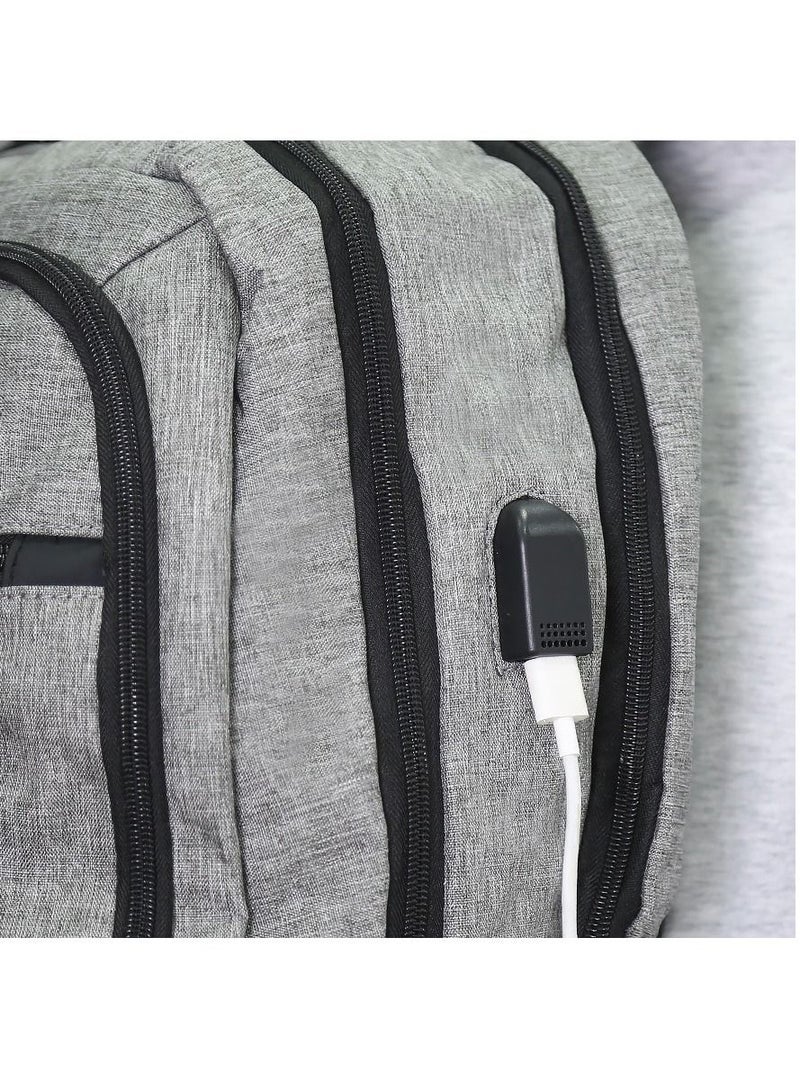 QINOL حقيبة ظهر متعددة الاستخدامات للسفر/الأعمال/المدرسة/الجامعة من كينول مع منفذ شحن USB/مقاومة للماء وتناسب حتى 17 بوصة لابتوب - Image 5