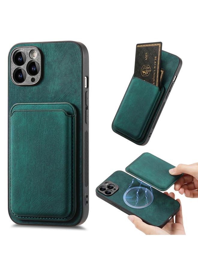 The Bros Phone Case For iPhone 11 Pro Retro Leather Card Bag Magnetic Phone Phone Case - Image 1