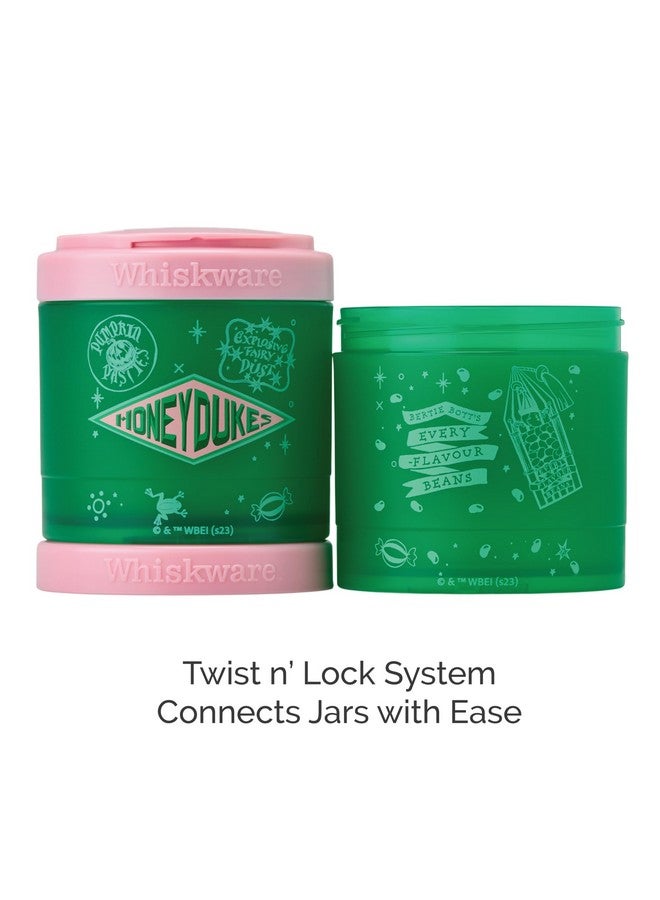 Whiskware Harry Potter Stackable Snack Containers for Kids and Toddlers, 3 Stackable Snack Cups for School and Travel, House Set, (Pack of 2) - Image 3