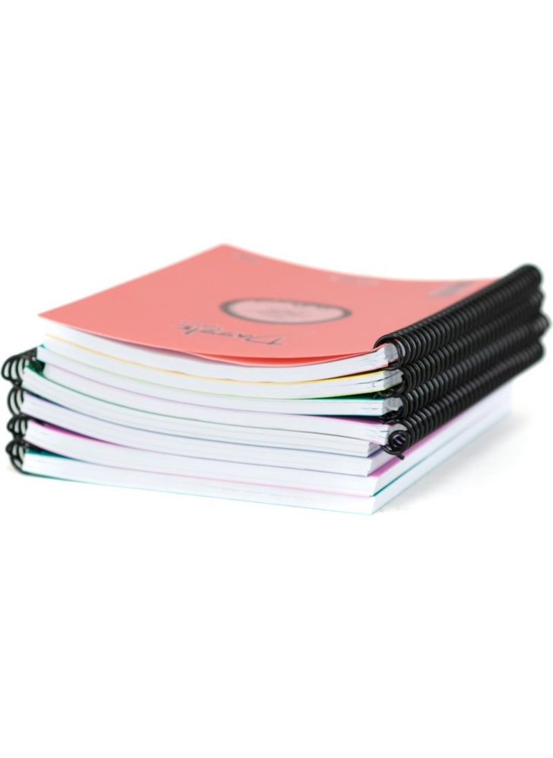 Stationery School Notebook A5 Size Spiral 96 and 72 Pages Lined Square PP Cover 8 pcs - pzsku/ZEDC18F7A93BC5BCC127BZ/45/_/1728998525/2ae226e0-d924-457a-81c7-9d4af3d737ce