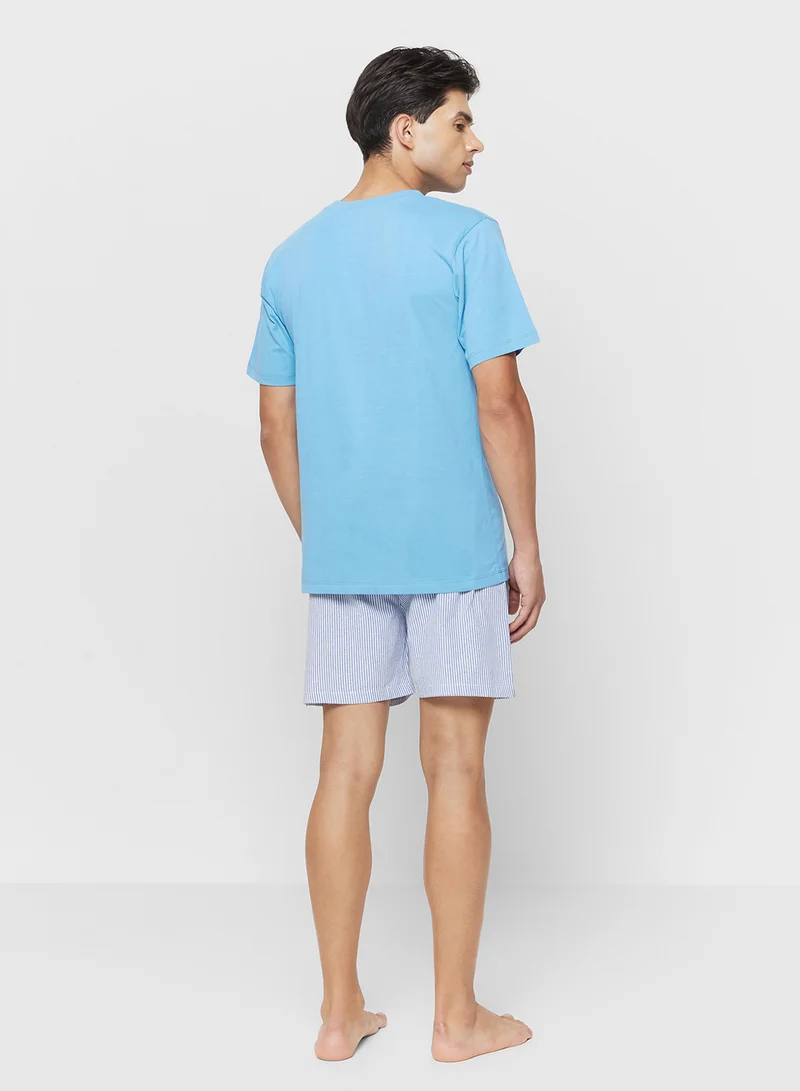 سفنتي فايف Nightwear T-Shirt & Shorts Sets