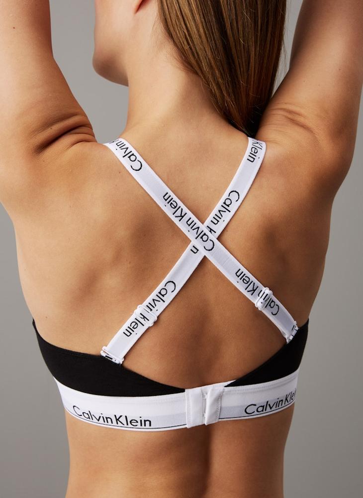 CALVIN KLEIN Logo Band T-Shirt Bra - Image 4
