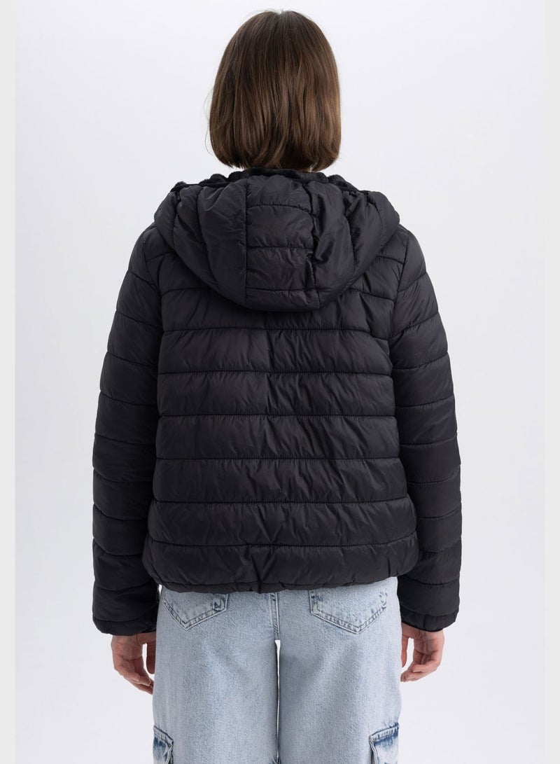 DeFacto Water-Proof Hooded 2-Sided Bomber Jacket - Image 2