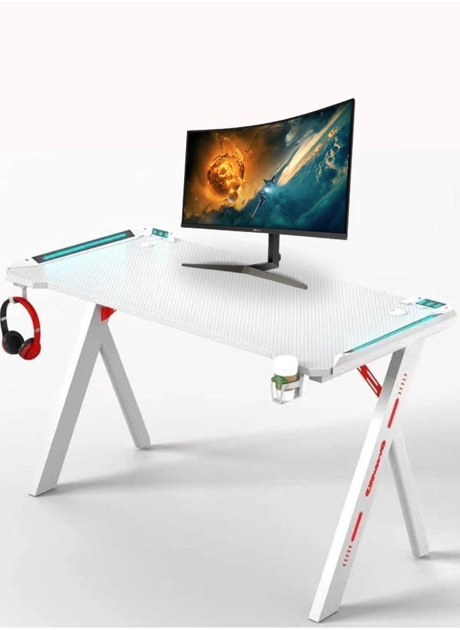 MAF furniture MAF Y-141 Gaming Table 140CM | RGB Lighting and Y-Shape Frame – Perfect for Gamers  - Image 1