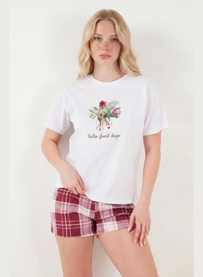 Lela  Lela Cotton Regular Fit Patterned Shorts Pajama Set Women's PAJAMA SET 65790782 for Women | Best Price UAE