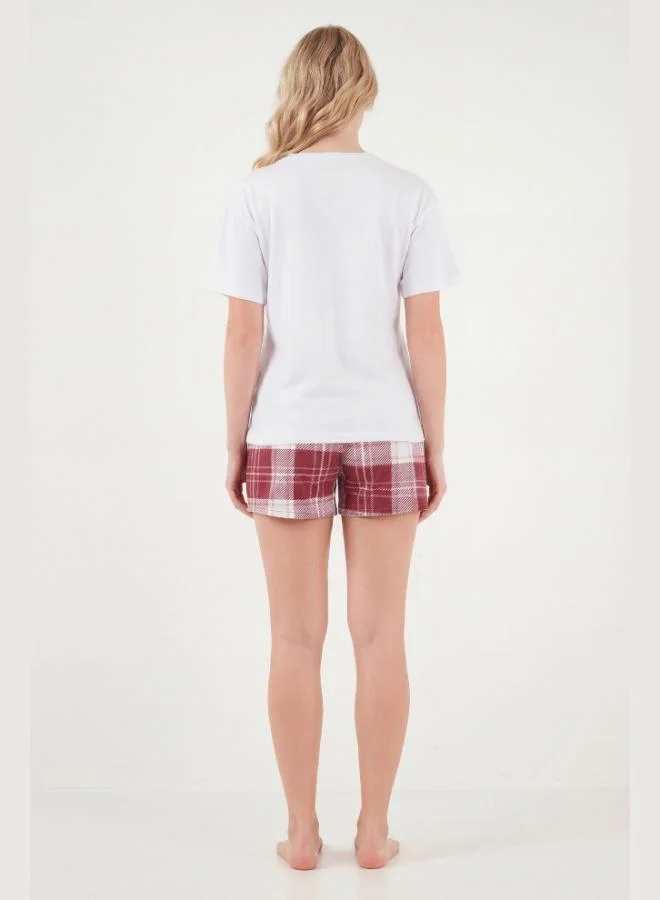 Lela  Lela Cotton Regular Fit Patterned Shorts Pajama Set Women's PAJAMA SET 65790782 for Women | Best Price UAE