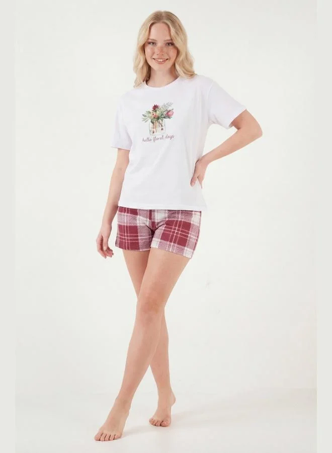 Lela  Lela Cotton Regular Fit Patterned Shorts Pajama Set Women's PAJAMA SET 65790782 for Women | Best Price UAE