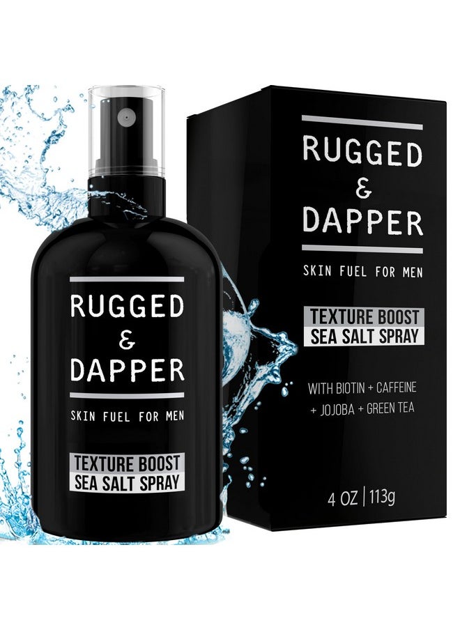 RUGGED & DAPPER Texture Boost Sea Salt Spray For Men 4 Oz Effective Volume For Fuller + Thicker Hair Mens Sea Salt Spray For Hair Made In Usa  - Image 1