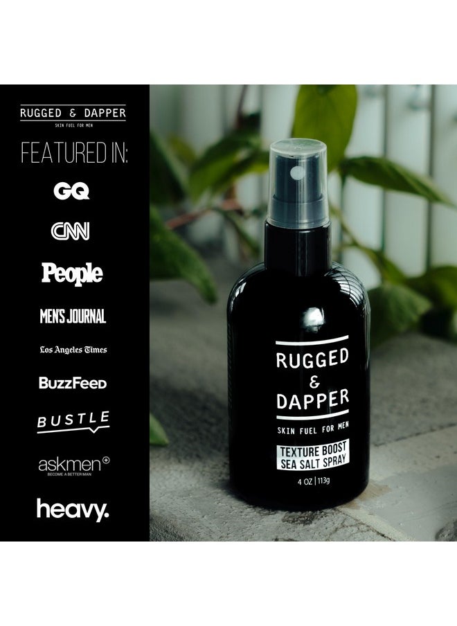 RUGGED & DAPPER Texture Boost Sea Salt Spray For Men 4 Oz Effective Volume For Fuller + Thicker Hair Mens Sea Salt Spray For Hair Made In Usa  - Image 5