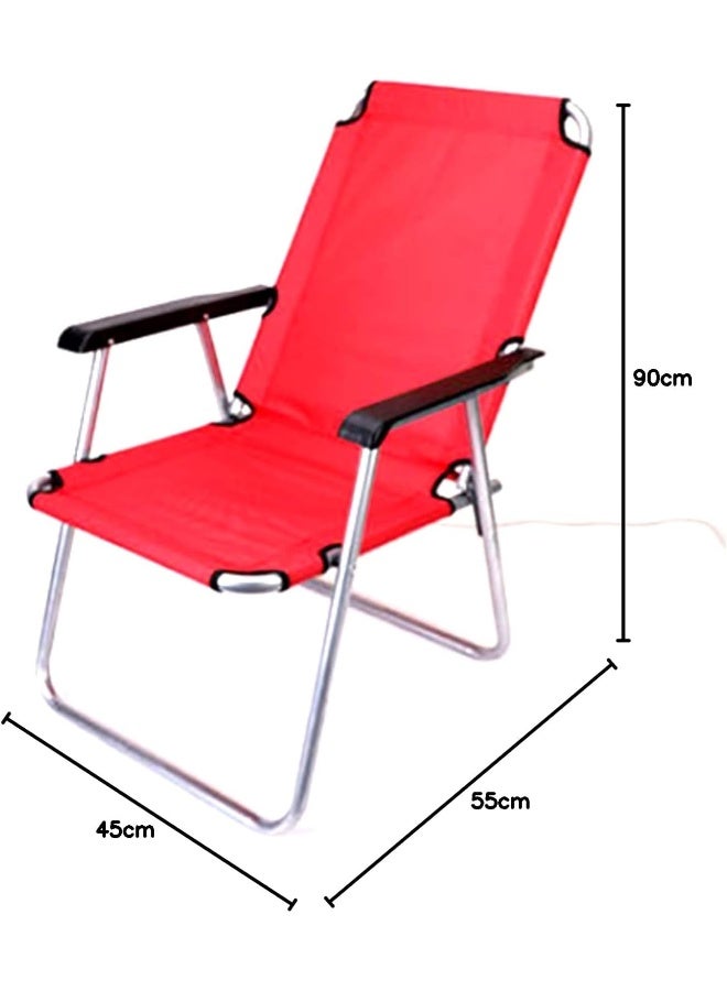 GO2CAMPS Foldable Camping Chair with Hand Rest,Heavy Quality Outdoor Chair as Fishing Chair or Festival Picnic Chair and Beach Chair | Lightweight and Durable for Outdoor Activities - Image 2