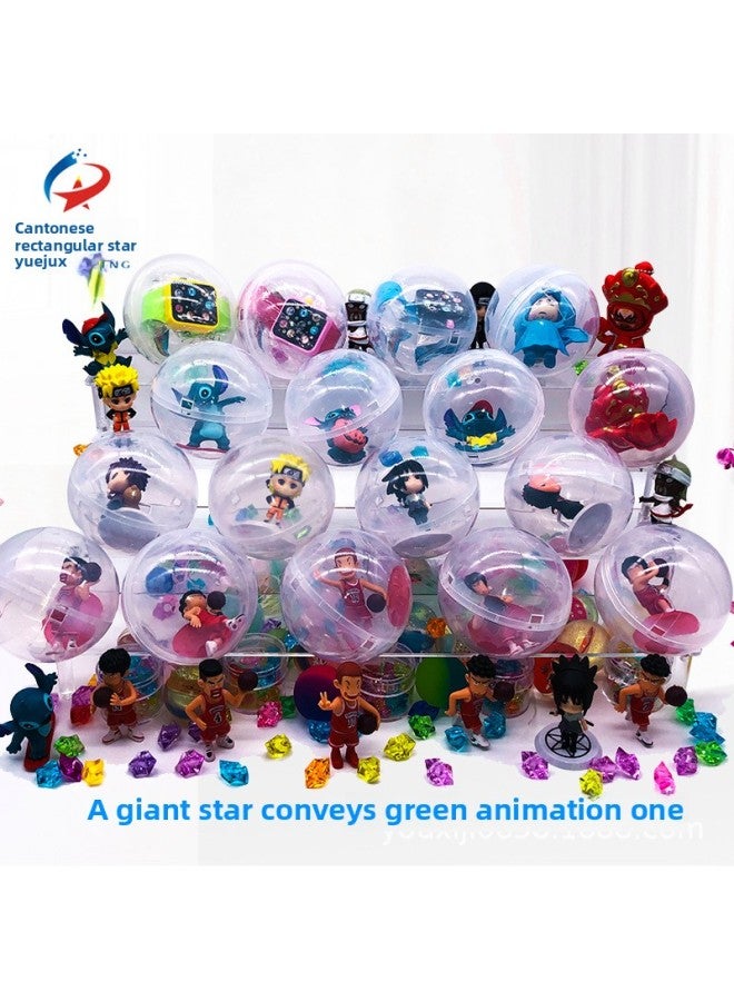 Game Machine Doll Machine 10cm Large Twisted Egg Gift Hand-made Fire Shadow Slam Dunk Stitch Anime Scene-Color:Figure - About 8.5cm Q Version Of Donald Duck 6 Pieces - Image 5