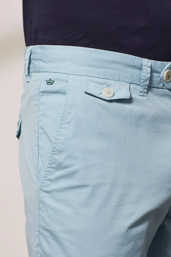 Vicomte A. Lancelot Sky Blue Chino Trousers