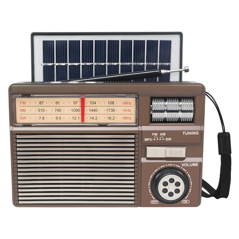 Retro Vintage Radio FM AM SW, Portable Transistor Radio with Micro-SD/TF Card/AUX/USB Player, Bluetooth Speaker for Home/Outdoor, Battery Powered & Rechargeable | Best Price KSA | Riyadh,  Jeddah