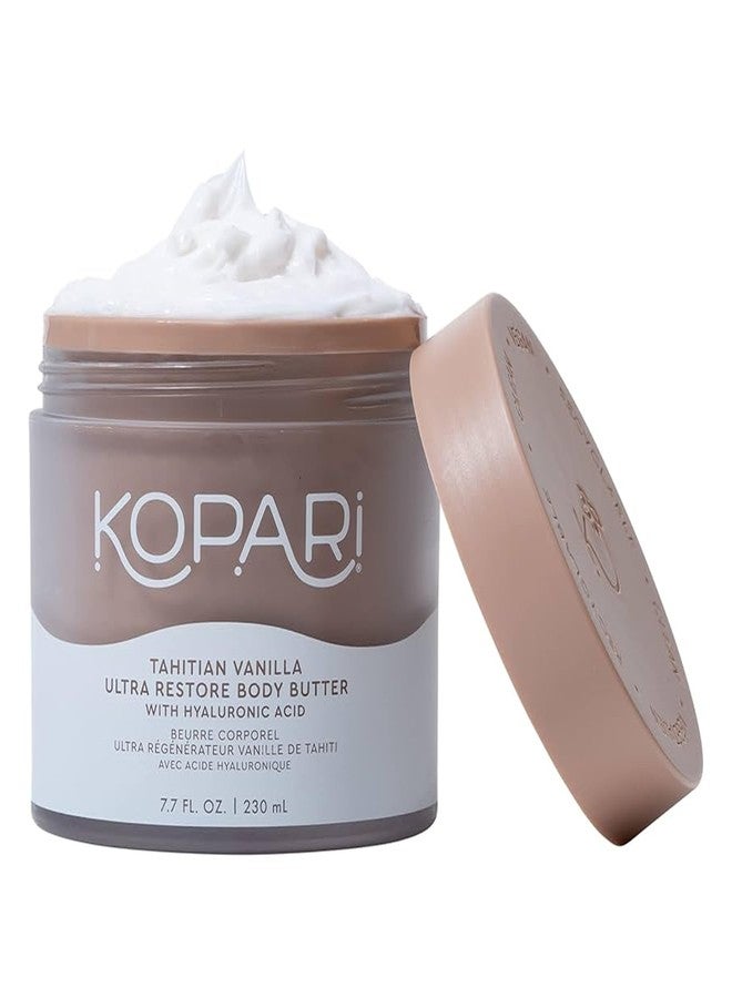 Kopari Ultra Restore Body Butter, Whipped Lightweight Formula, Hyaluronic Acid & Mango Butter, Deep Long-Lasting Moisture, Tahitian Vanilla 7.7 oz - Image 1