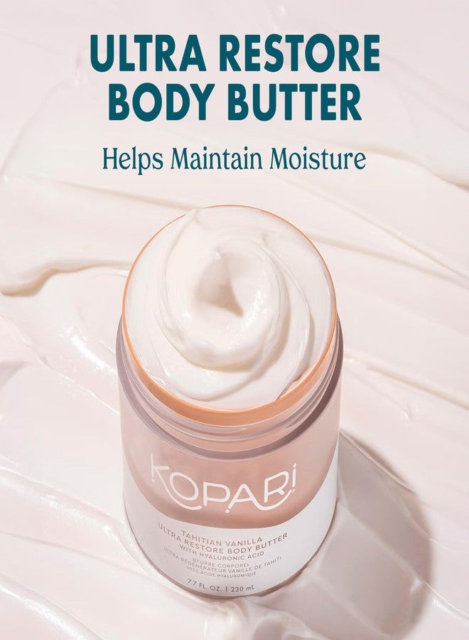 Kopari Ultra Restore Body Butter, Whipped Lightweight Formula, Hyaluronic Acid & Mango Butter, Deep Long-Lasting Moisture, Tahitian Vanilla 7.7 oz - Image 2