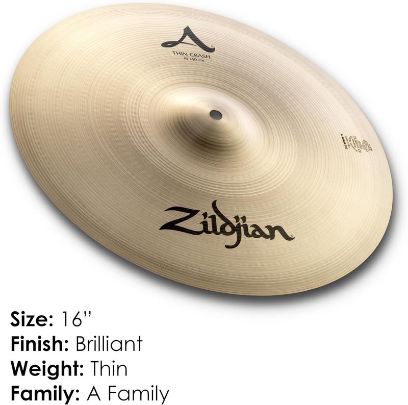 Zildjian A Series 16" Thin Crash Cymbal - Image 2