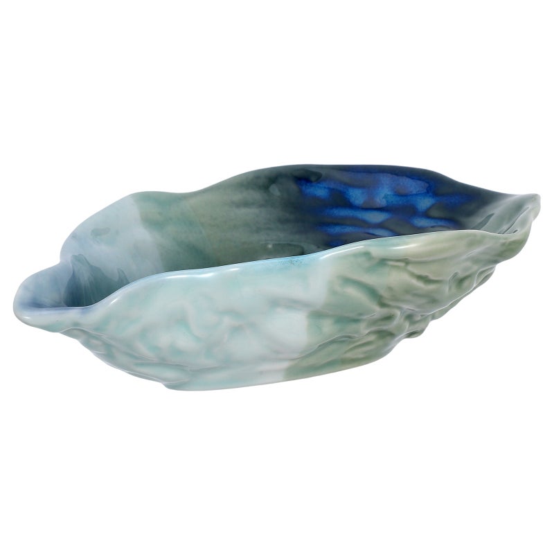 Ceramic Dish Oyster Shell-Shape for Fruit Salad Food Serving Plate for Dipping Sauce Small Dish Jewelry Display Tray Dinning Table Decor - Image 1