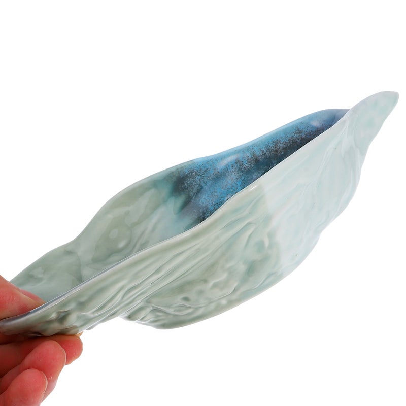 Ceramic Dish Oyster Shell-Shape for Fruit Salad Food Serving Plate for Dipping Sauce Small Dish Jewelry Display Tray Dinning Table Decor - Image 3