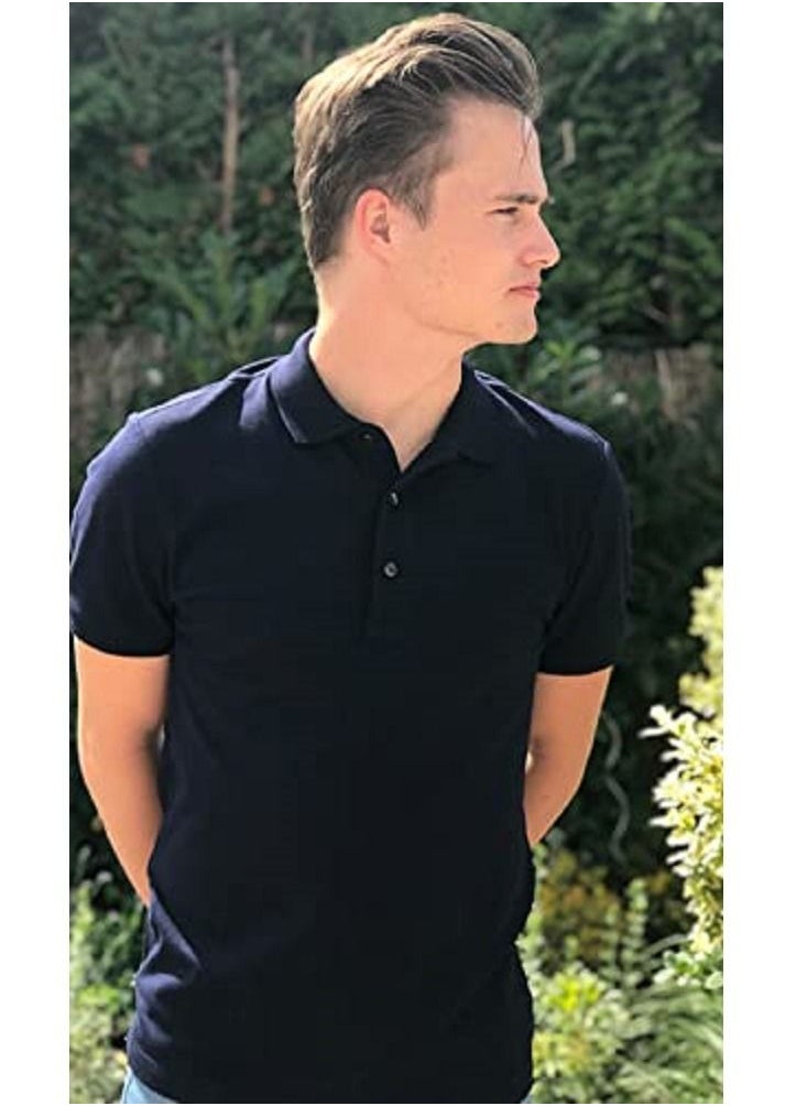 SANTHOME Polyester Blend Short Sleeve Polo Shirt  - Image 5