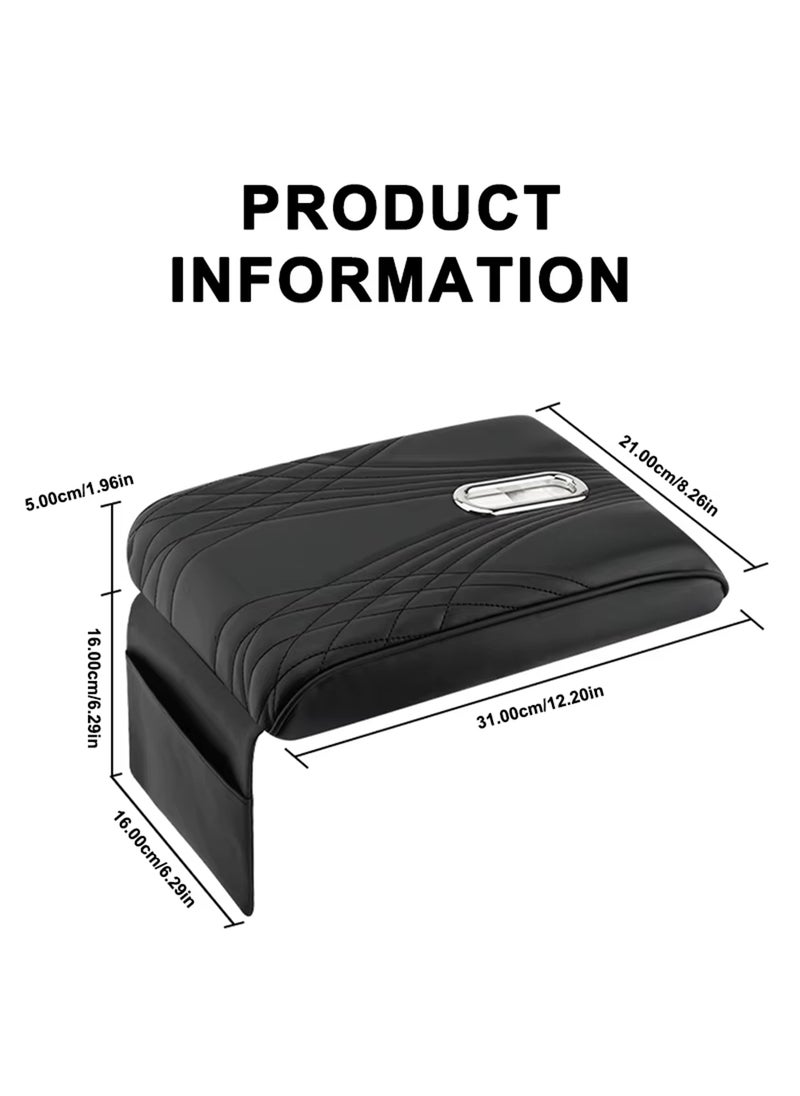 Generic - Car Central Control Armrest Memory Foam Armrest Heightening Pad, Lengthened Central Armrest Box Pad - Image 1