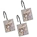 Creative Scents Creative Scents Shower Curtain Hooks - Set of 12 Shower Rings for Bathroom Shower Curtain Rod - 100% Rust Proof -  - Image 2