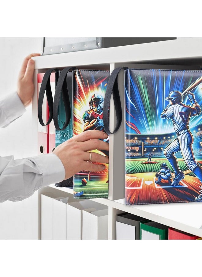 Hamkot 9-Pocket Card Binder For 900 Trading Cards, Premium Pu Leather Zipper Baseball Card Binder, Collectible Card Binder Compatible With Pokemon Cards, Mtg Tcg And Sport Cards, Gift For Girls Boys  - Image 5