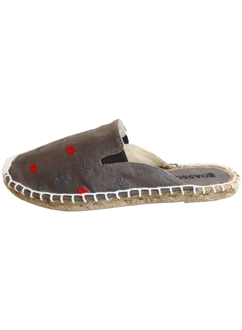 Dasson Embroidered Palm Paradise Espadrille (Wenge)  - Image 1