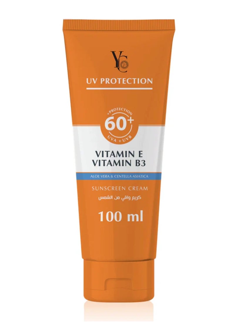 YC - Sunscreen Cream 60+ UVA UVB - 100 ml - Image 1