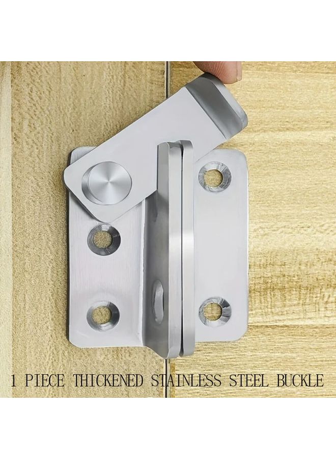 201 Stainless Steel Door Buckle Lock For Secure Bathroom And Bedroom Doors - Image 2