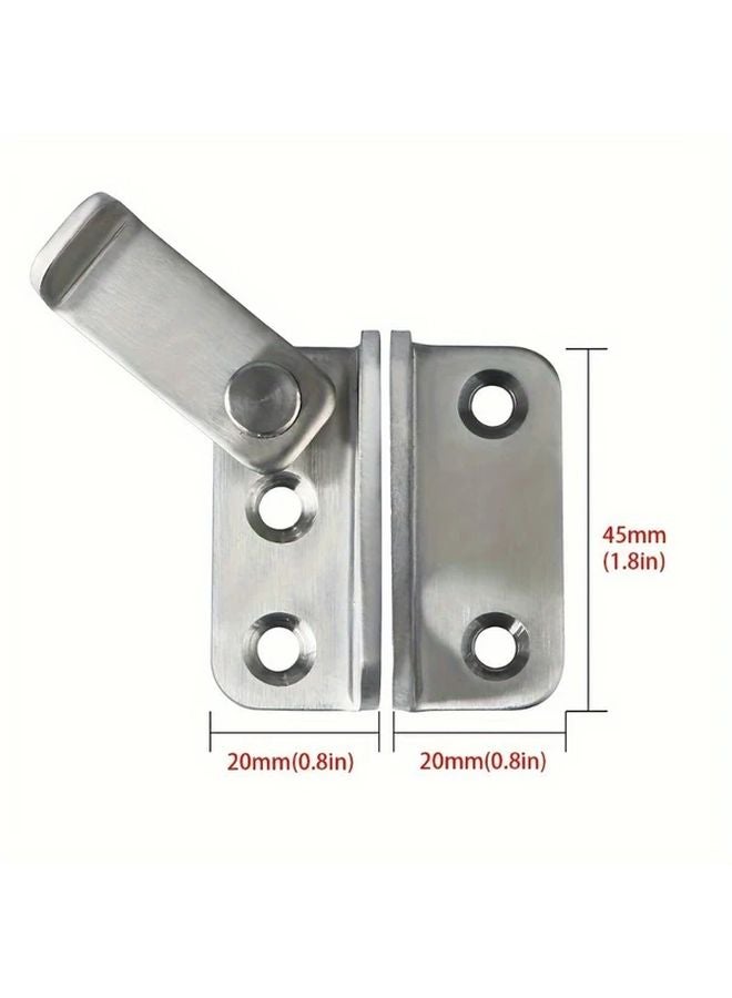 201 Stainless Steel Door Buckle Lock For Secure Bathroom And Bedroom Doors - Image 4